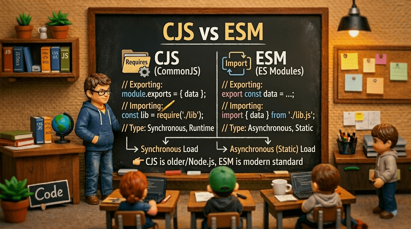 CommonJs Vs EcmaScript Modules