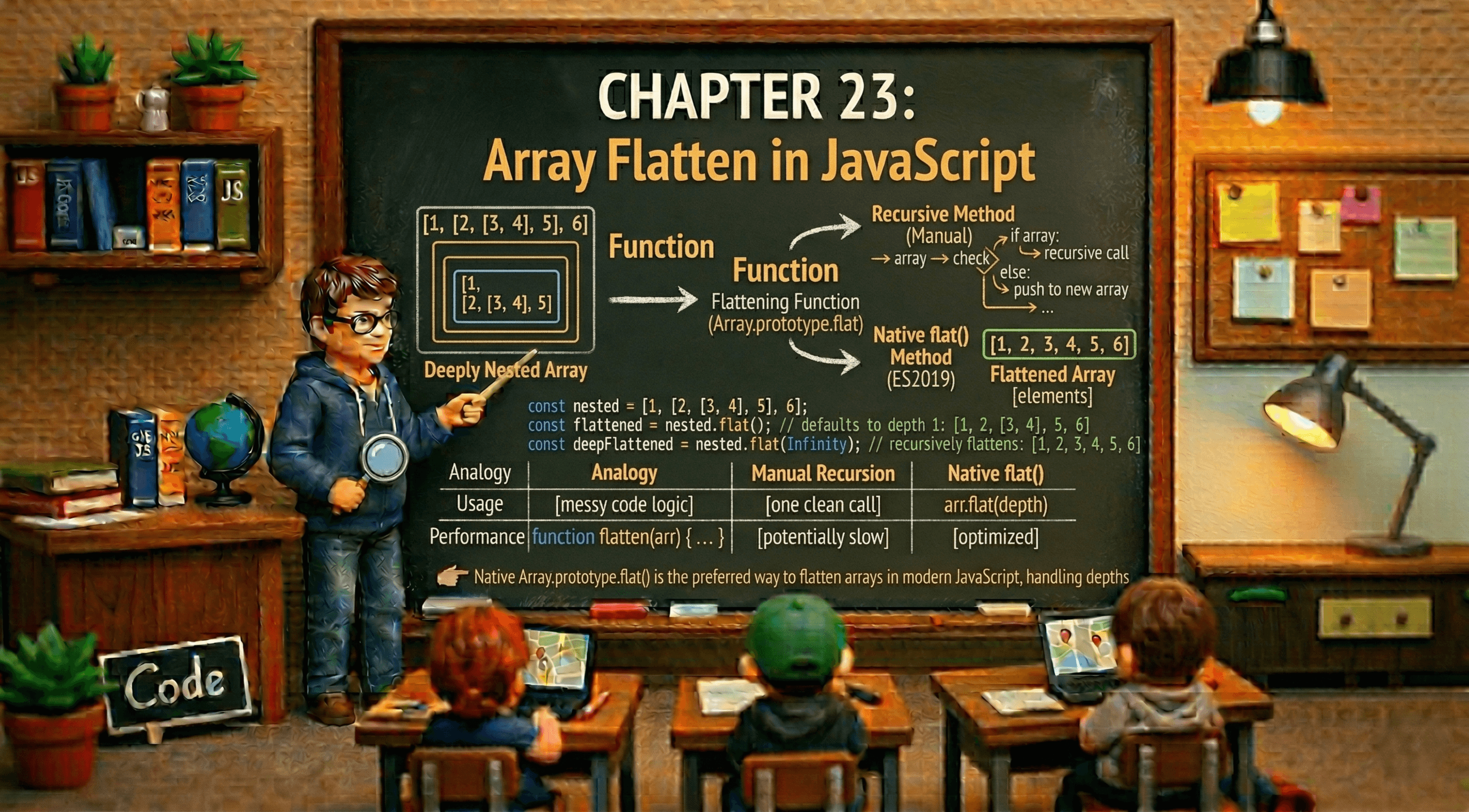 Array Flatten in JavaScript